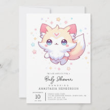 かわいい森のキツネベビーシャワー