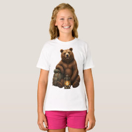 かわいい森のクマのキャラクターTシャツ Tシャツ