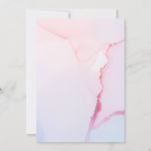 かわいい森のクマ雲の睡眠 |メールによるベビーシャワー 招待状 (裏面)