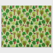 かわいい森のクリッター ラッピングペーパー (フラット)