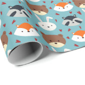 かわいい森のクリッター ラッピングペーパー (ロールコーナー)