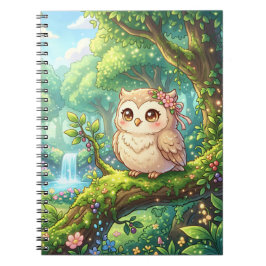 かわいい森のフクロウスパイラルノート ノートブック