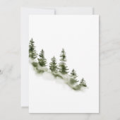 かわいい森のベビーシャワーの招待 招待状 (裏面)