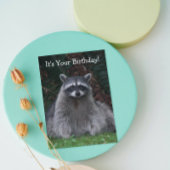 かわいい森のラッコの写真 面白い誕生日 カード