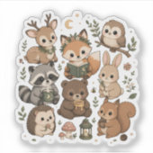 かわいい森の仲間ステッカーコレクション シール (正面)