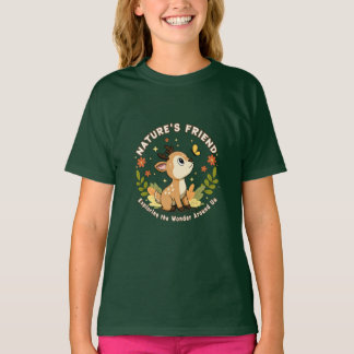 かわいい森の仲間 子鹿 Tシャツ
