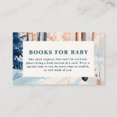 かわいい森の冬の赤ちゃんのお祝い 本 赤ちゃんのブックシャワーのプレゼント エンクロージャーカード (正面)