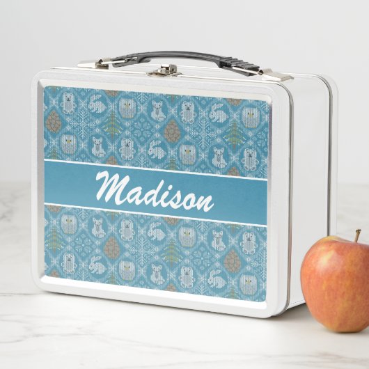 かわいい森の冬 メタルランチボックス (インサイチュ)