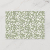 かわいい森の動物おむつくじチケット エンクロージャーカード (裏面)