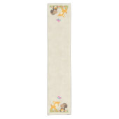 かわいい森の動物お洒落漫画 ショートテーブルランナー (正面)