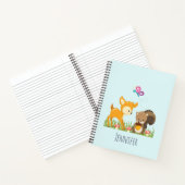 かわいい森の動物お洒落漫画 ノートブック (内部)