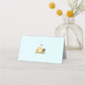 かわいい森の動物お洒落漫画 プレイスカード (裏面)