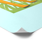 かわいい森の動物お洒落漫画 ポスター (角)