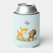 かわいい森の動物お洒落漫画 缶クーラー (缶裏面)