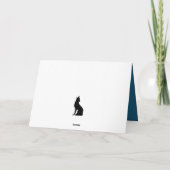 かわいい森の動物たちのクリスマスグリーティング カード (裏面)