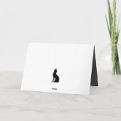 かわいい森の動物たちのクリスマスグリーティング カード (裏面)