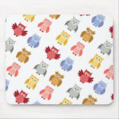 かわいい森の動物たち|過去記事モダン マウスパッド (正面)