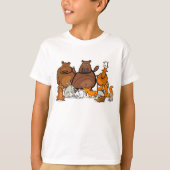 かわいい森の動物たち Tシャツ (正面)