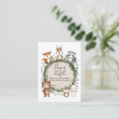 かわいい森の動物と植物のオムツくじ エンクロージャーカード (スタンド正面)