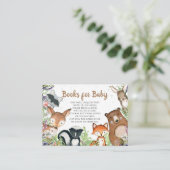 かわいい森の動物のブックリクエストベビー エンクロージャーカード (スタンド正面)