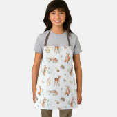 かわいい森の動物の友だちパターン エプロン (インサイチュ)