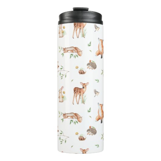 かわいい森の動物の友だちパターン タンブラー (正面)