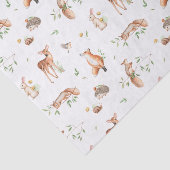 かわいい森の動物の友だちパターン 薄葉紙 (詳細)