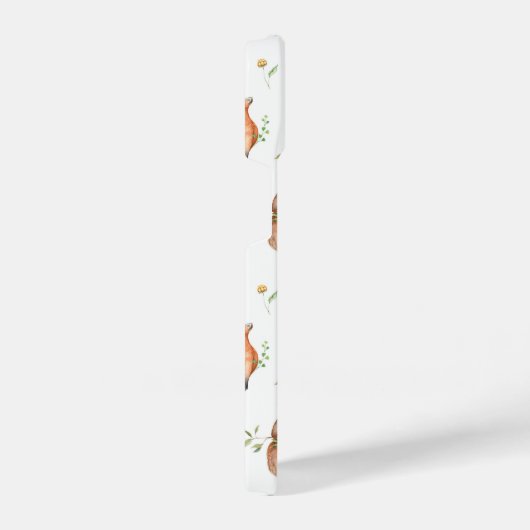 かわいい森の動物の友だちパターン iPhoneケース (右側面)