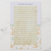 かわいい森の動物の姿が並ぶ 便箋 (正面)