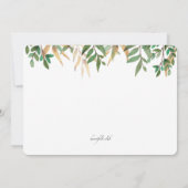 かわいい森の動物の招待状 招待状 (裏面)