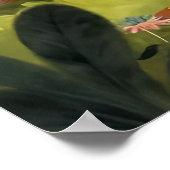 かわいい森の動物の森の風景 ポスター (角)