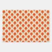 かわいい森の動物を包む紙3セット ラッピングペーパーシート (正面2)