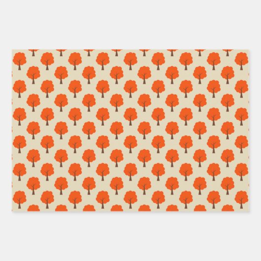 かわいい森の動物を包む紙3セット ラッピングペーパーシート (正面2)