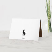 かわいい森の動物クリスマスグリーティング カード (裏面)