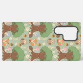 かわいい森の動物柄フォンケース SAMSUNG GALAXYケース (裏面横)
