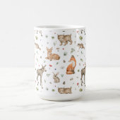 かわいい森の動物柄 コーヒーマグカップ (中央)