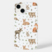 かわいい森の動物柄 Case-Mate iPhoneケース (裏面)