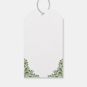 かわいい森の動物 ウッドランドベイビーシャワー ギフトタグ (裏面)