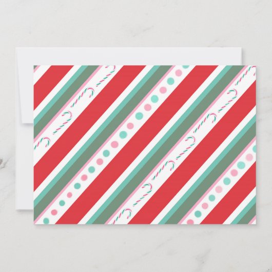 かわいい森の友人の木のトリミングのクリスマスパーティー 招待状 (裏面)