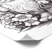 かわいい森の格言の色 ポスター (角)