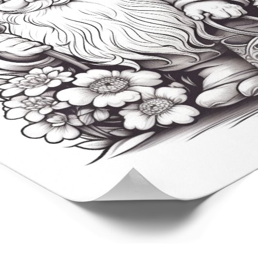 かわいい森の格言の色 ポスター (角)