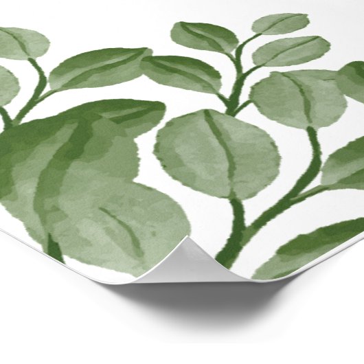 かわいい森の森の動物の赤ちゃんシャワーへようこそ ポスター (角)