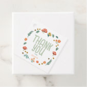 かわいい森の森の赤ちゃんシャワーありがとう フェイバータグ (インサイチュ)