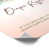 かわいい森の森オベビー鹿の動物ゲーム ポスター (角)