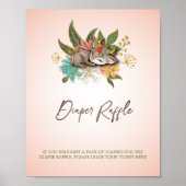 かわいい森の森オベビー鹿の動物ゲーム ポスター (正面)