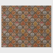 かわいい森の秋 ラッピングペーパー (フラット)