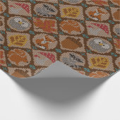 かわいい森の秋 ラッピングペーパー (角)