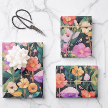 かわいい森の花きのこコテージコアパターン