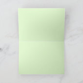 かわいい森の赤ちゃんシャワー/1歳の誕生日 サンキューカード (内部)