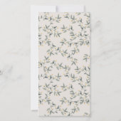 かわいい森の赤ちゃんライオンの葉っぱ いつもの誕生日 サンキューカード (裏面)